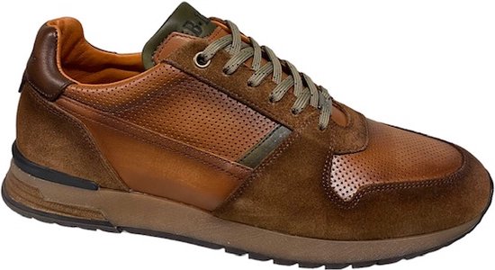 Berkelmans 2320275103 Narellan Cognac Suède-veterschoen-sneaker MT 45