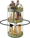 Make-up organizer, 3 dieren make-uporganizer voor parfums en make-up, huidverzorging, toiletartikelen enz. Multifunctionele organizer rek voor commode, slaapkamer, woonkamer (groen)