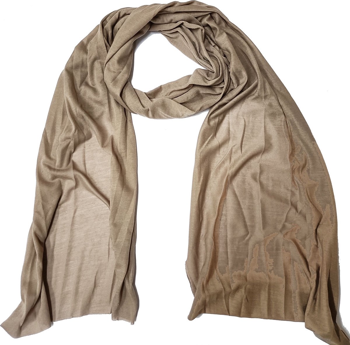 Bruine sjaal gemaakt van zacht viscose - 170 x 45 Centimeter - Najaarscollectie - Damesdingetjes