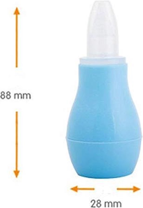 CHPN - Neuszuiger - Neus uitzuiger - Neus uitzuigen - Blauw - Neusreiniger voor Baby's en Kinderen - Universeel - Siliconen van Merkloos — afbeelding 3