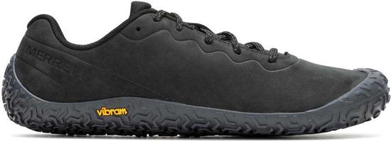 Zwarte Merrell Vapo Glove 6 LTR schoen met veters en Vibram zool.