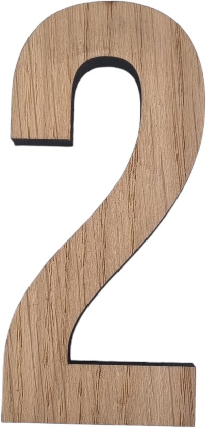 Numéro en bois de 2 à 10 cm de haut