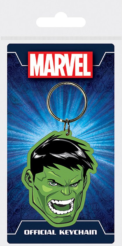 Marvel Avengers - Hulk hoofd - Sleutelhanger - Rubber