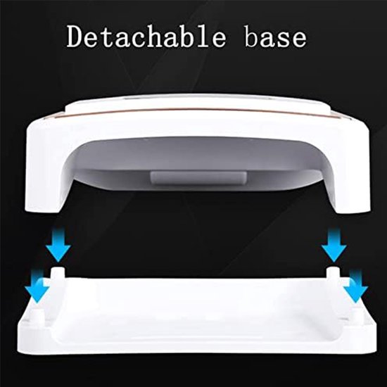 Lampe à ongles UV LED professionnelle sans fil 120 W, machine à vernis à ongles sans fil, sèche-ongles en gel LED portable avec batterie rechargeable de 7 800 mAh pour femme, mère, fille (couleur : bleu)