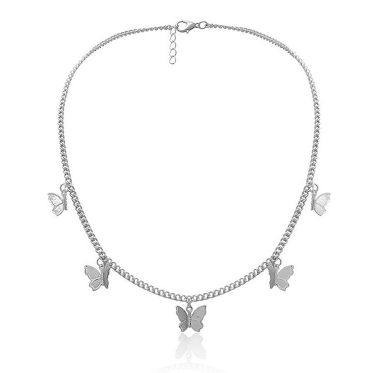 Lumici® | ButterFly 2.0 Ketting - Vlinder - Ketting - 2.0 - Bloemetjes - Lente - Buitenleven - Zomer - Insecten - Nacht - Vliegen - Cadeau Voor Vrouwen - Moederdag Cadeau - Valentijn - Liefde - Verrassing - Goud & Zilver