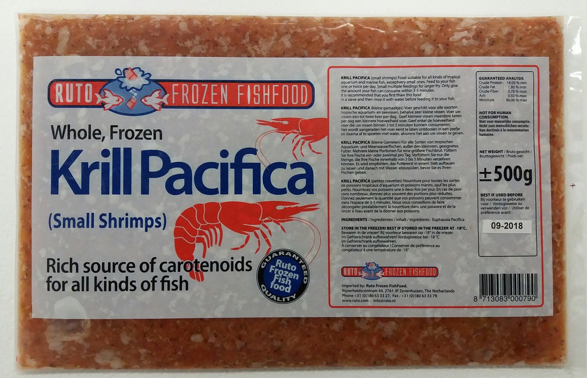 Ruto Krill Pacifica - Flatpack - 500g