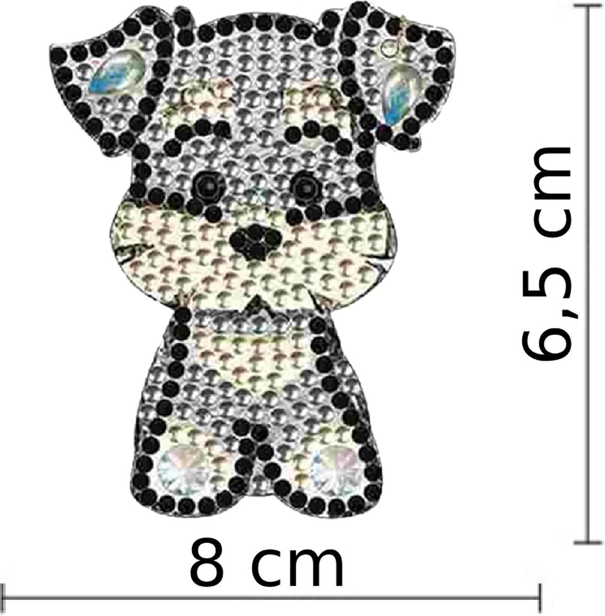 F4B Diamond Painting Sleutelhanger Honden (2) - 5 stuks - Dubbelzijdig — afbeelding 6