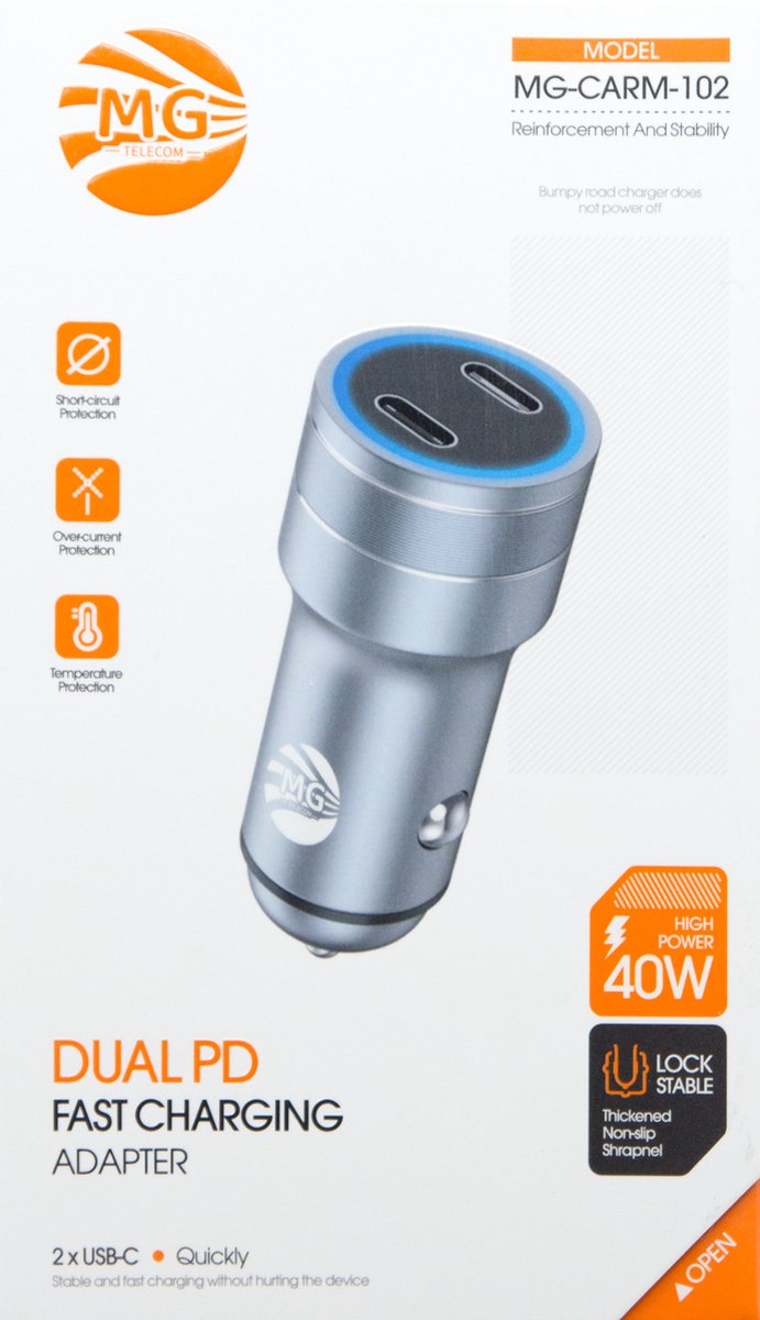 4 in 1 Sigarettenaansteker USB C, 66W intrekbare auto-oplader, mobiele telefoon autolader adapter snellader, auto-oplader accessoires interieur compatibel met iPhone/Samsung Galaxy
