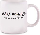 Hospitrix Mok Nurse for You - Zorgpersoneel - Ziekenhuis - Verpleegster Accessoires - Cadeau Verpleegkundige - Wit