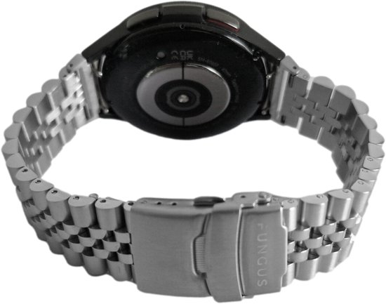 Fungus - Bracelet de montre intelligente - Convient pour Samsung Galaxy Watch 6, Watch 5 (Pro), Watch 4 - Métal - Argent