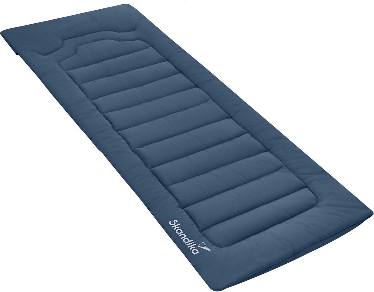Skandika campingbedmatras - 223 x 76 cm, vulling van polyester, inclusief opbergtas, matras voor veldbed, ligstoel, tuinligstoel | camping, outdoor, reizen