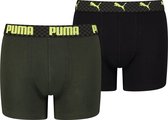 Puma - Boys Logo Grid Boxer - Jongens Ondergoed-146 - 152