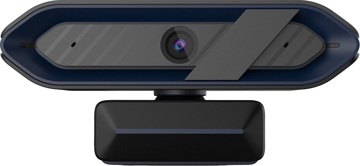 LORGAR Rapax 701 - Streamingcamera, 2K 1080P/60fps - 4 Mega CMOS-beeldsensor - Autofocus, Ingebouwde hooggevoelige microfoon met lage ruisonderdrukking - Ingebouwde webcam cover - Zwart met blauwe accenten