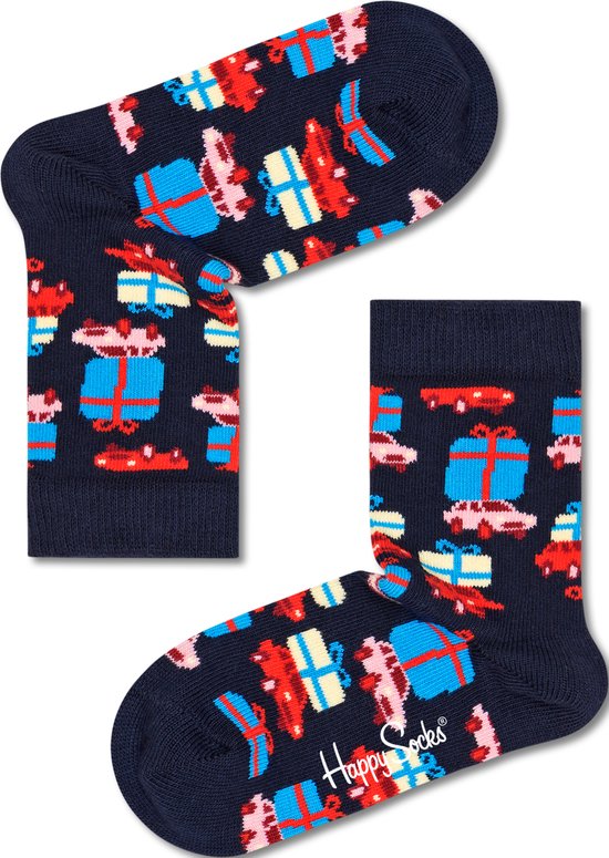 Happy Socks sokken kids holiday shopping blauw - 22-24