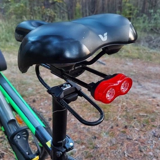 ProX Fiets Achterlicht Rood - 2 LEDs - Fietsverlichting + Batterijen — afbeelding 4
