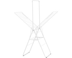 Brabantia HangOn Droogrek 25m - met Stang - Inklapbaar Wasrek - White