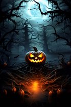 Pompoen Poster | Enge Pompoenen | Halloween Poster | Halloween Decoratie | Halloween Versiering | Sint Maarten | Horror Poster | 51x71cm | Geschikt om in te lijsten