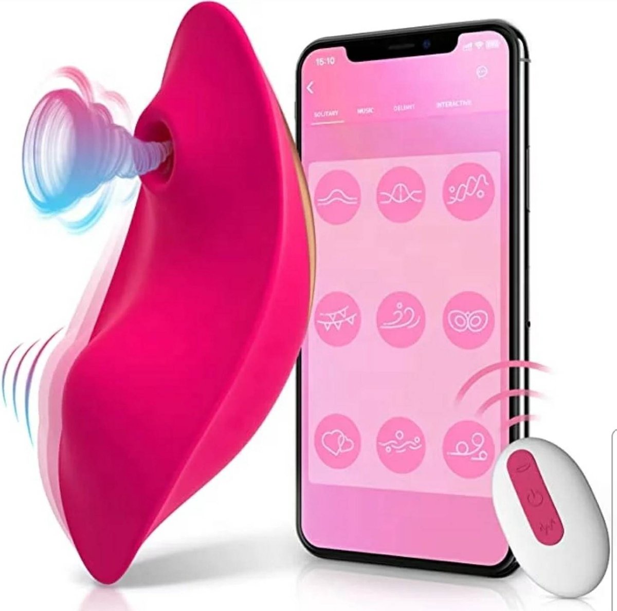 Goedkoopste Grace - Slip vibrator - Clitoris stimulator - Vibrator - Mat app - dildo