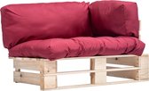 The Living Store Pallet Bench - Banc de jardin - 110 x 66 x 65 cm - Bois de pin
