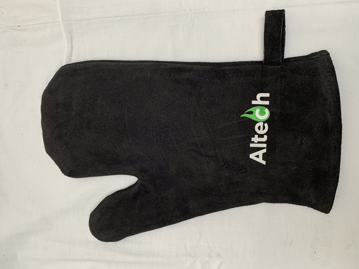 Hittebestendige want - Altech - hittebestendig - suede - zwart