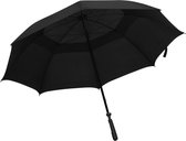 Bol.com The Living Store Paraplu - Steel - Golfparaplu/Trekkingparaplu - 100cm - Zwart aanbieding