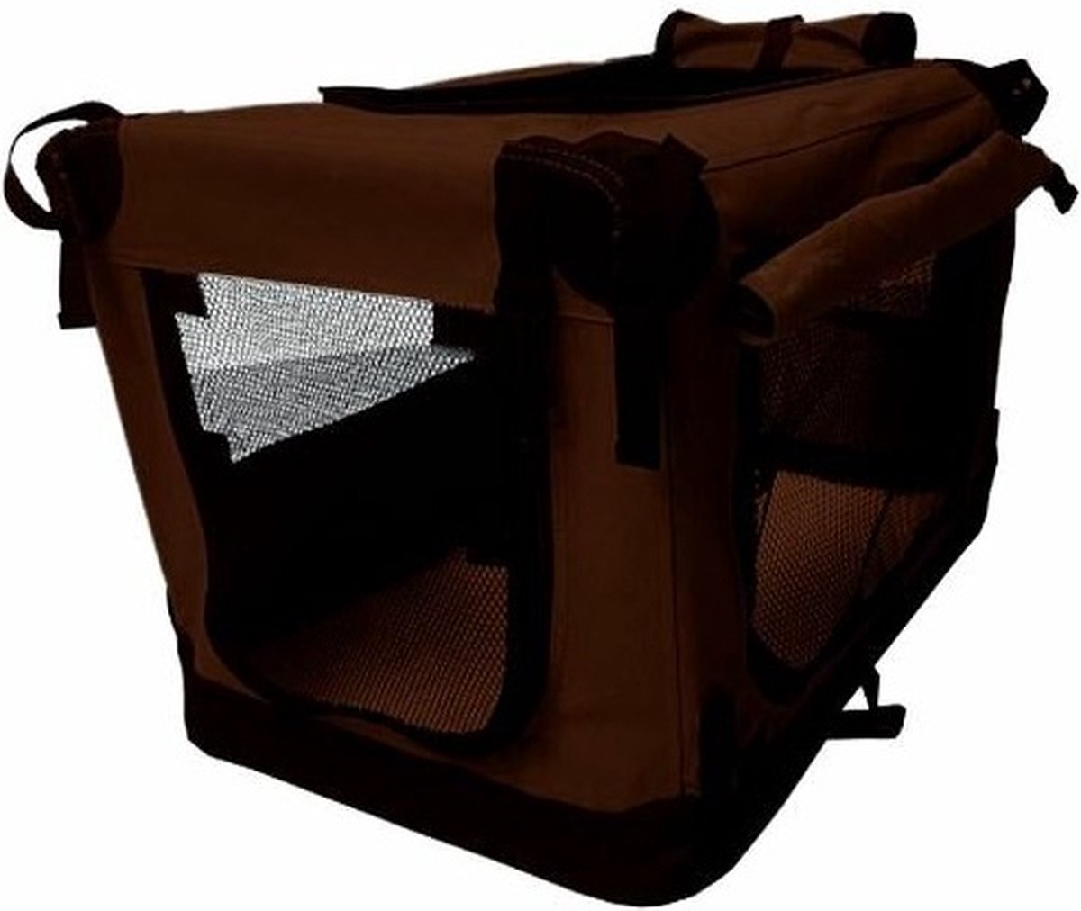 Reisbench Premium Bruin XXL (102 cm) - Nylon Softbench - Opvouwbaar - Lichtgewicht Hondenbench - Autobench Transportbox