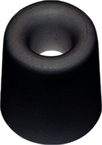 Tampon de porte en caoutchouc noir 35x30mm