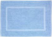 Wenko badkamermat, badkleed, douchemat, 100% katoen, 50x70 cm, blauw