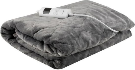 Couverture chauffante Oneiro's Luxe WARMY 180 x 130 cm - Protection chauffante - couverture chauffante - sous-couverture - hiver - chauffe-pieds électrique - 1 personne