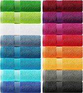 handdoek - Linz badstof - keuze uit 16 kleuren en 5 maten: handdoek, badhanddoek, zeepdoek, gastendoekje, douchehanddoek, saunahanddoek, koningsblauw, 70 X 140 CM