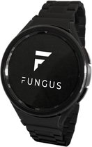 Fungus - Smartwatch bandje - Geschikt voor Samsung Galaxy Watch 6, Watch 5 (Pro), Watch 4 - Metaal - 5 schakel - Zwart