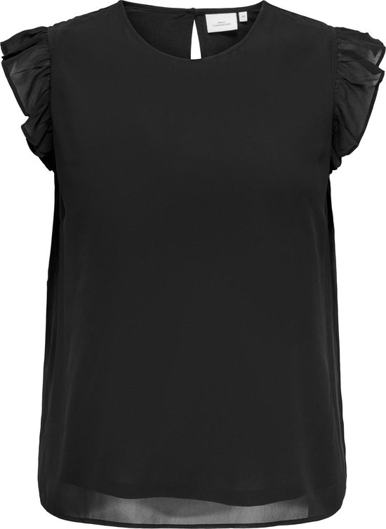 Only CARMAKOMA CARANN STAR LIFE S/L FRILL TOP AOP Top femme - Taille 54