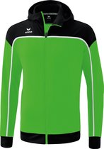 ERIMA Change Training Jacket Avec Capuche Enfant Vert - Zwart- Wit Taille 152
