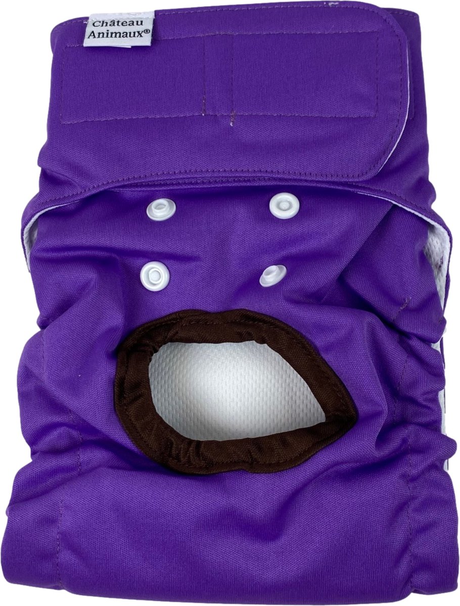 Château Animaux® Loopsheidbroekje Hond - XS - Hondenluier - Paars - Wasbaar
