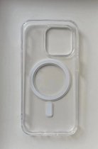 Telefoonhoesje Magnetische - Geschikt voor MagSafe - Geschikt Voor iPhone 15 Pro Max - Soft Protect Cover - Transparant