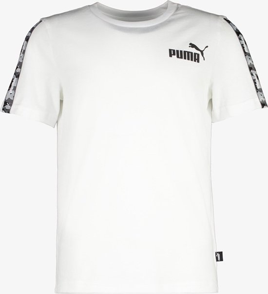 Puma Essentials Tape kinder sport T-shirt wit