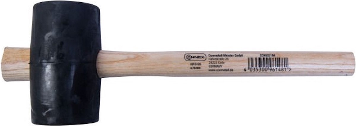Rubberen Hamer met Houten Handvat