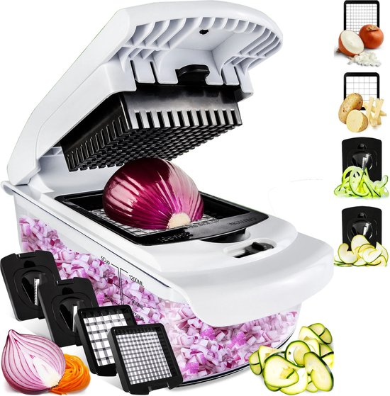 Cavos Groentesnijder - Mandoline - Multifunctioneel - Uiensnijder - Frietsnijder - Rasp - Vlijmscherp - BPA-vrij