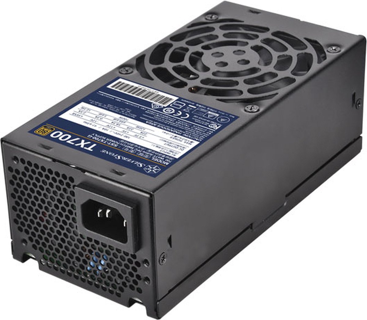 Silverstone Tx700 Gold Power Supply Unit 700 W 20+4 Pin Atx Tfx Zwart voeding