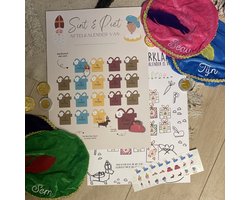 Sinterklaas aftelkalender om zelf te printen | Let op! Digitaal bestand | Schoentje zetten | Sintkalender