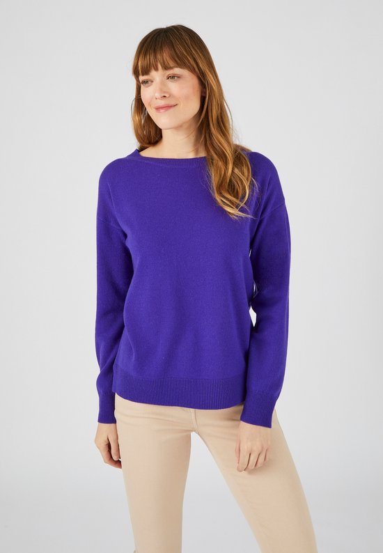 Damart - Col rond - Femme - Violet - L