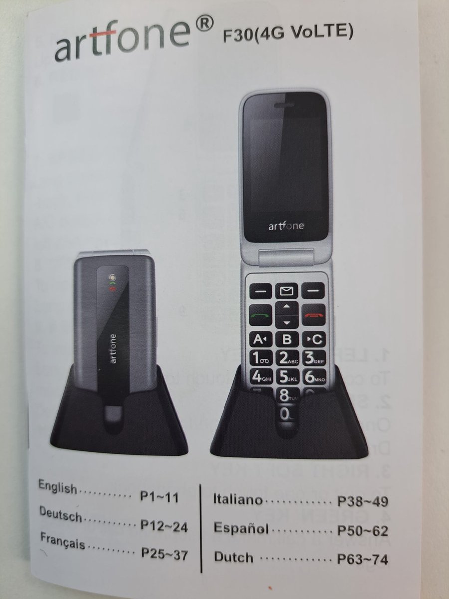 Doro 2404 Téléphone Portable simplifié 2G à Clapet idéal Senior