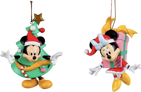 Cadeau Mickey & Minnie Disney© + Sapin de Noël Boule de Noël 3D (lot de 2)  | bol