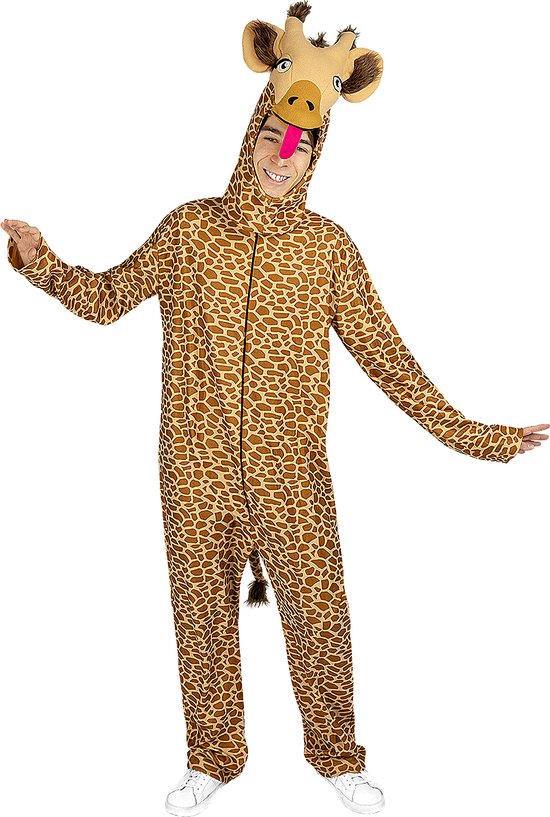 FUNIDELIA Giraffe kostuum voor mannen Dieren - Maat: - Bruin
