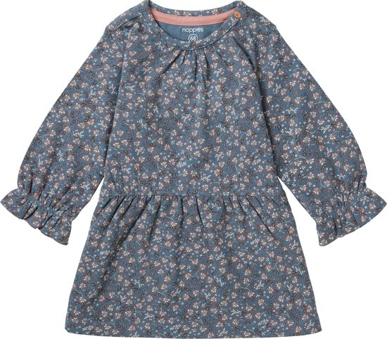 Noppies Robe fille Vella manches longues allover Print Filles Dress - Temps orageux - Taille 68