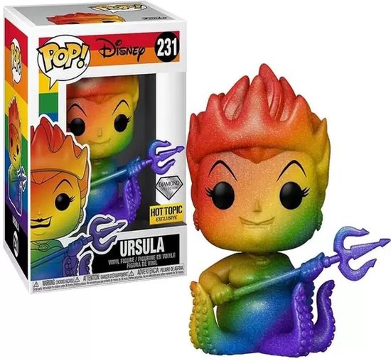 Funko Pop! Disney 231 - Ursula Diamond Glitter Rainbow pride Hot