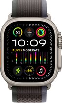 Apple Watch Ultra 2 - GPS + Cellular - 49mm - Titanium Case with Blue/Black Trail Loop - S/M