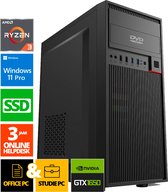 Office Computer - Ryzen 3 - 4096GB SSD - 64GB RAM - GTX 1650 - WX28284 - Windows 11 - ScreenON - Allround Business PC + DVD speler + WiFi & Bluetooth