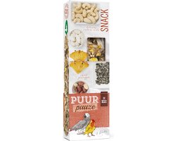 Witte Molen - Vogelsnack - Vogel - Puur Pauze Sticks Papegaai Ananas & Pinda 140gr - Tray - 2st