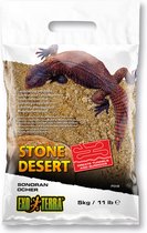 Exo Terra - Bodembedekking - Reptielen - Stone Desert Substraat Sonoran Ocher 5kg - 35x20x6cm Oker - 1st